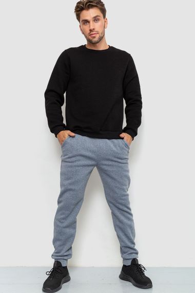 Спортивные штаны мужские на флисе, цвет светло-серый, 238R56848 | Зображення 1