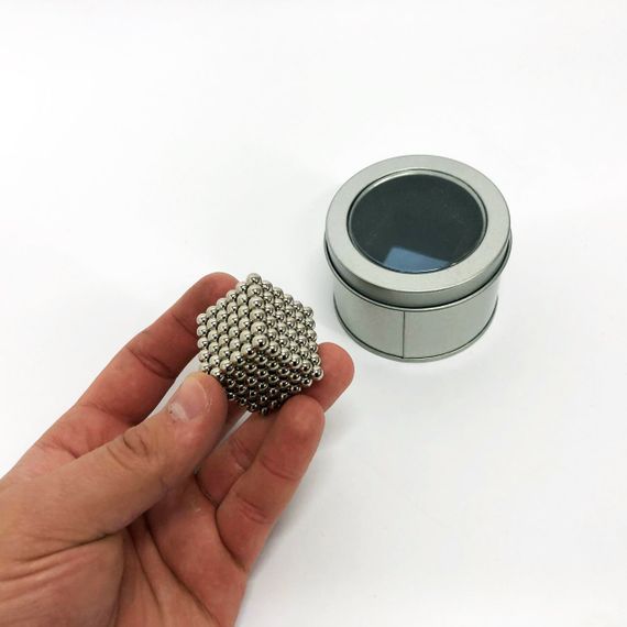 Магнітний конструктор Нео NeoCube Срібло, головоломка Neocube, розвиваюча іграшка магніт | Зображення 8