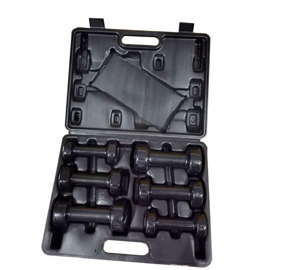 Набір гантелей в кейсі 9 кг. PowerPlay 4121 Fitness Dumbells (2шт.*1кг. 2шт.*1,5кг. 2шт.*2кг.) | Зображення 3