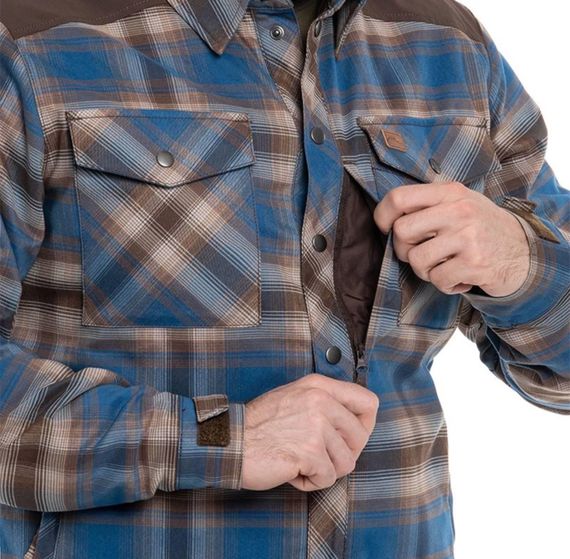 Сорочка Helikon Winter Warden Long Sleeve - Forest Blue Plaid | Зображення 3