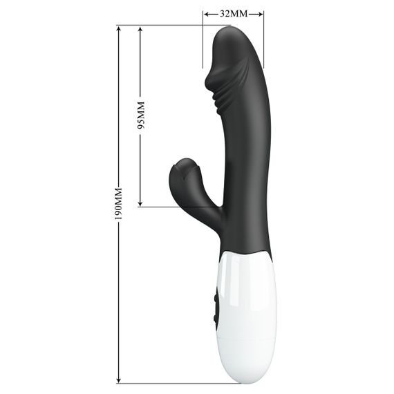 Вибратор - Pretty Love Snappy Vibrator Black sexstyle | Зображення 9