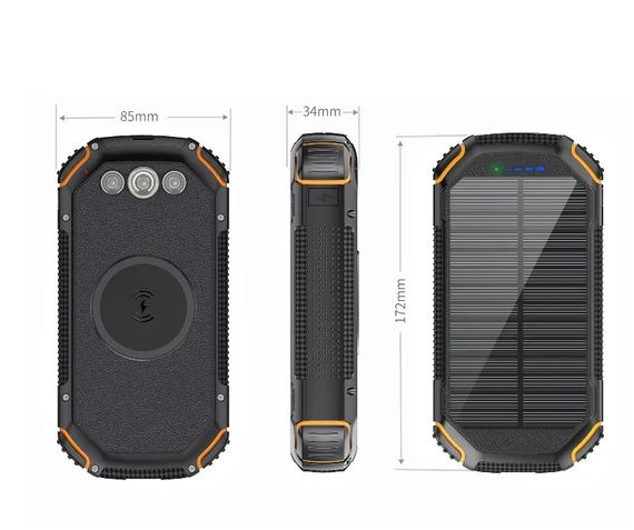 УМБ PowerBank із сонячною панеллю, повербанк КВАНТ WSC31-3 30000mAh | Зображення 3