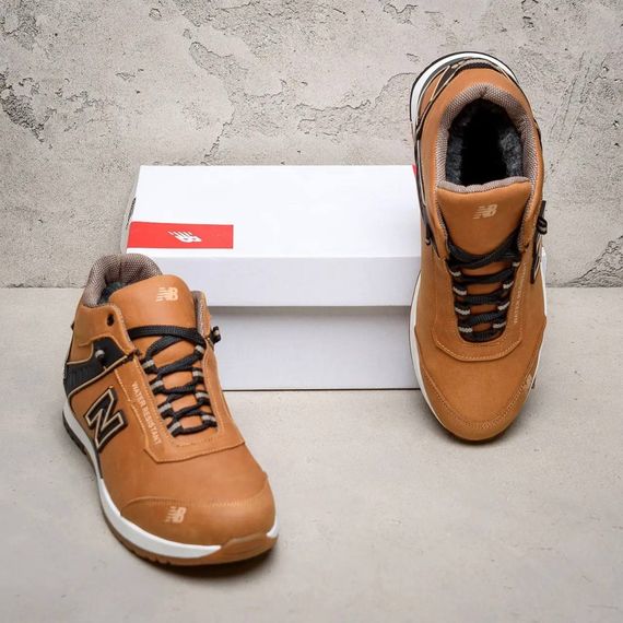 зимові шкіряні кросівки New Balance койот | Зображення 6