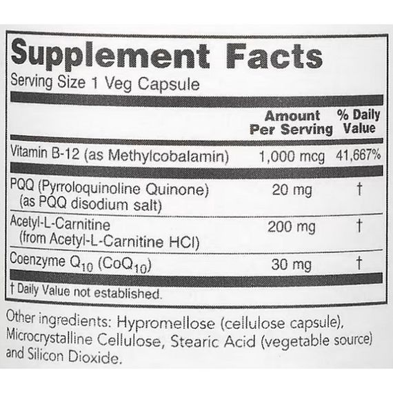 Антиоксидант PQQ Protocol for Life Balance PQQ Complex 30 Veg Caps | Зображення 1