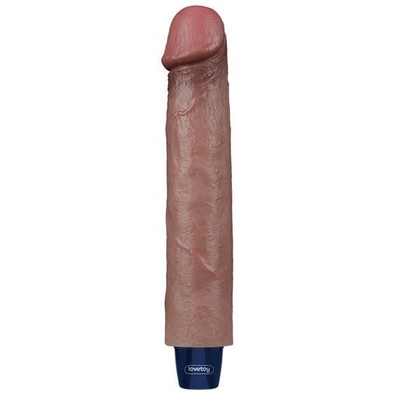 Вібратор - Real Softee Rechargeable Silicone Vibrating Dildo 9" Sex Aura | Зображення 1