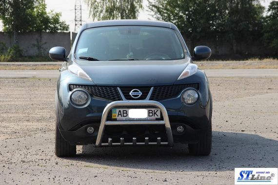 Кенгурятник QT012 (нерж) для Nissan Juke 2010-2019 гг | Зображення 2