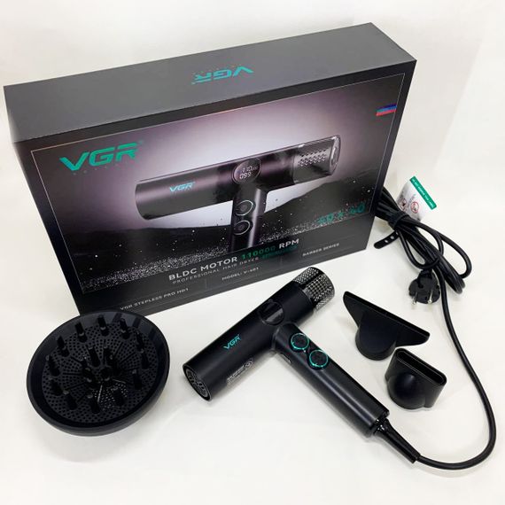 Фен професійний VGR V-401 BLACK | Зображення 1