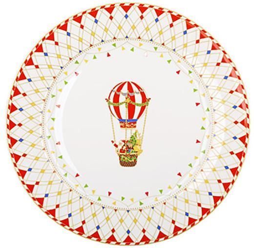 Набір 4 десертні тарілки "Зимова Казка" Ø27см, порцеляна | Зображення 2