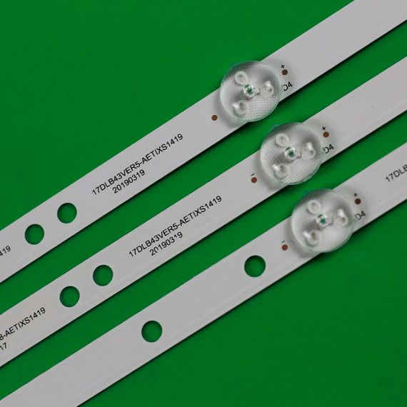 LED підсвітка TV 43" 17DLB43VER13-A 17DLB43VER13-B 17DLB43VER8-A 17DLB43VER8-B VES430UNDH-2D-N41 3шт. | Зображення 2