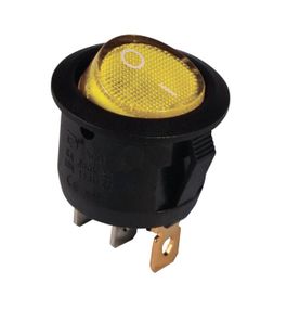 Переключатель KCD1-5-102 Y/B 1 клавиша желтая круглая Ny95500713