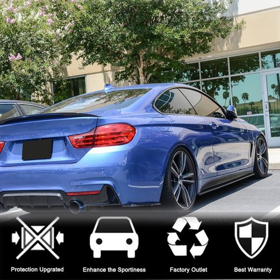 Накладки на пороги V2 (для F32/F33 M-Sport, Карбон) для BMW 4 серія F-32 2012-2020 рр | Зображення 2