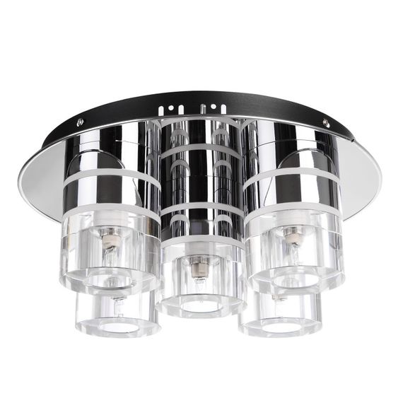 Люстра галогенная с подсветкой LED G9 40W CH (BL-651S/5)