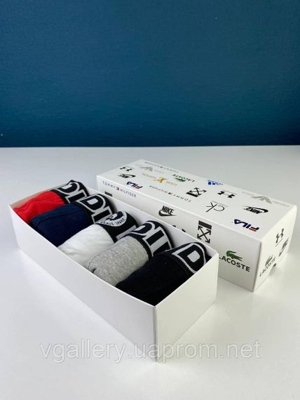 Подарунковий набір чоловічих трусів DIESEL в коробці - ціна поштучно  - розмір L | Зображення 4