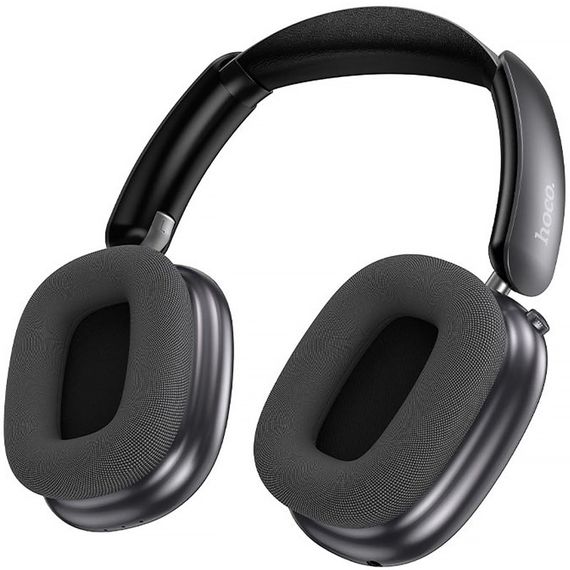 Накладные беспроводные наушники Hoco ESD23 Lasting ANC with display Black | Зображення 1