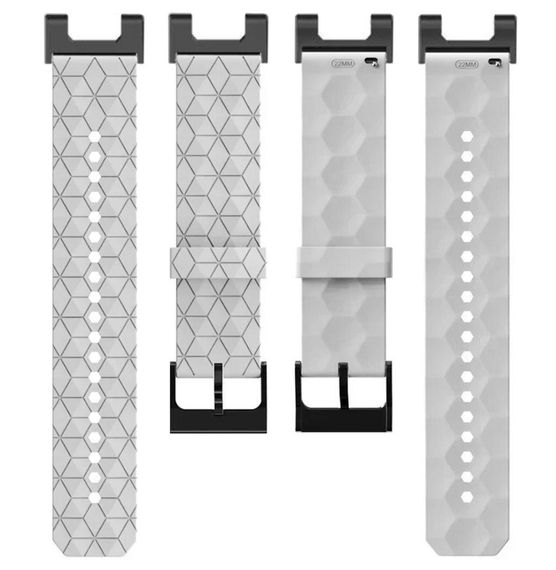 Ремінець Primolux Dimond силіконовий для годинника Xiaomi Amazfit T-Rex (A1918) / T-Rex Pro (A2013) - White | Зображення 3