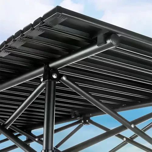 Складаний туристичний стіл 120×55×50 см чорний | Зображення 5