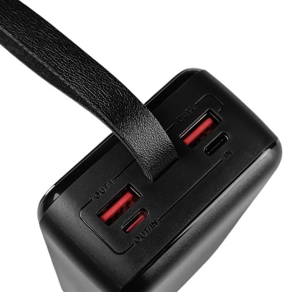 Power Bank - Портативна батарея 30.000 mAh. чорний - GP-30BQC. швидка зарядка 22.5W GRUNHELM | Зображення 4