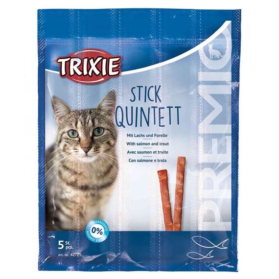 Лакомство для котов Trixie Premio Stick Quintett с лососем и форелью 5 шт х 5 гр