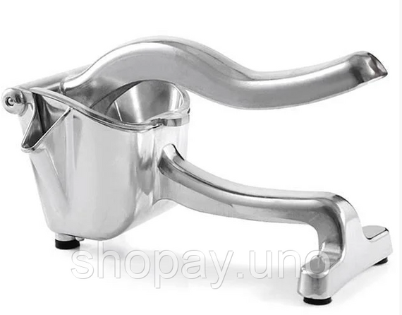 Ручная соковыжималка - пресс для фруктов и цитрусовых Hand Juicer металлическая с зажимом | Зображення 3
