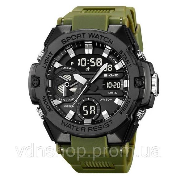 Мужские часы для рыбалки SKMEI 2383AG, Водонепроницаемые мужские часы Спортивные удобные GI-98 | Зображення 1