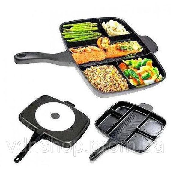 Сковородка удобная для кухни, Сковорода антипригарная с высокими бортами, Удобная сковорода для порций KN-18 | Зображення 6