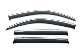Вітровики з хромованим молдингом Niken Luxury (4 шт) для Volkswagen Touareg 2010-2018 рр