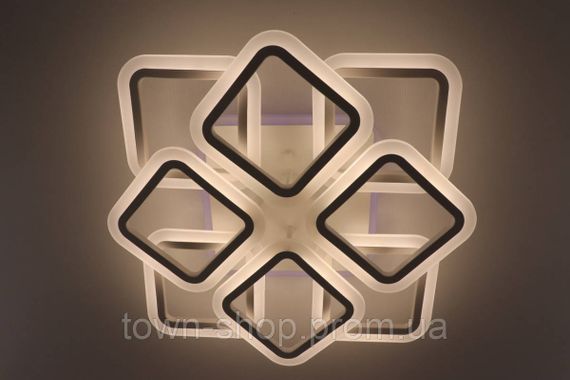 Люстра потолочная LED с пультом A2400/4+4S-RGB-wh Белый 11х50х50 см. | Зображення 3