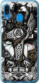 Чохол на Samsung Galaxy A20 2019 A205F Тату Вікінг із силікону FCh_047470