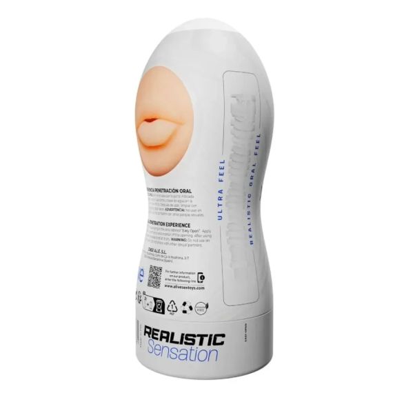 Мастурбатор у вигляді рота Alive Maxi Flex у білій колбі sexstyle | Зображення 5