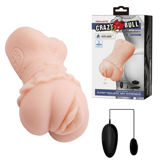 Мастурбатор вагіна - Crazy Bull Vagina Masturbator Flesh Vibrating I sexstyle