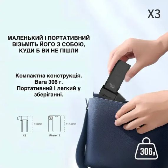 Ручной аккумуляторный мини-турбовентилятор, компрессор Mini Turbo Jet Fan | Зображення 3