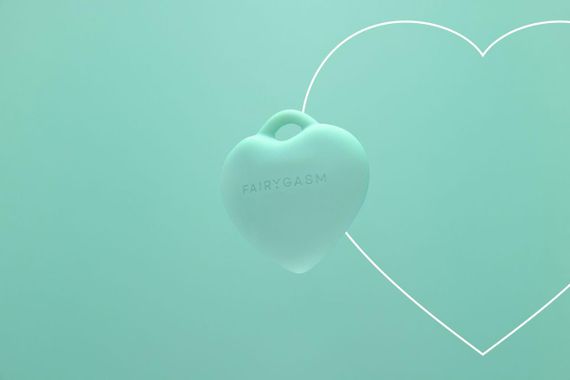 Мінівібратор «Сердечко» FairyGasm PleasureStone green, 9 режимів, на шнурку | Зображення 4