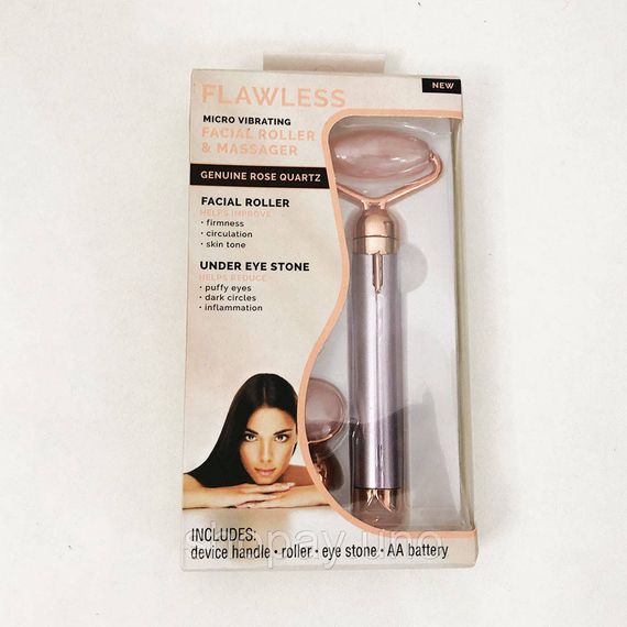 Масажер ролик електричний для особи Facial Roller Massager. Колір бежевий NX-65 | Зображення 8