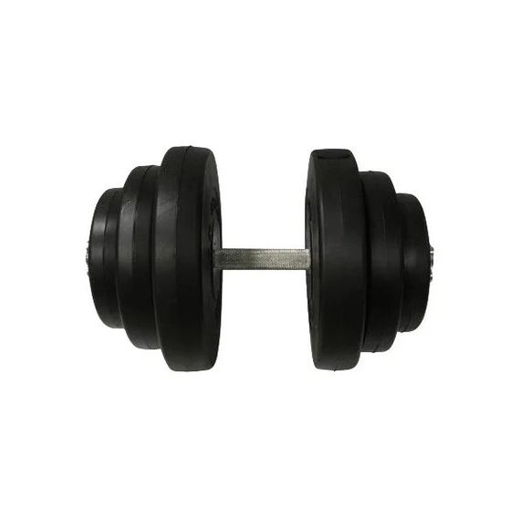 Гантель складальна композитна в пластиковій оболонці Rock Pro-R 19,5 кг NE-PL-R-019