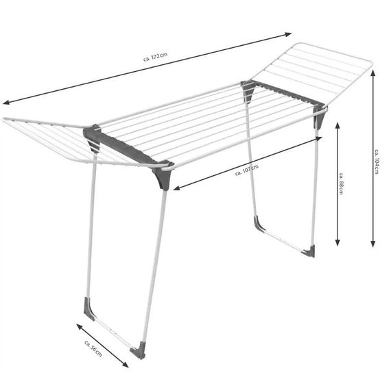 Сушарка для білизни підлогова Casa Si Orion Full 20m White (CS92246C04) (DAS302398) | Зображення 1