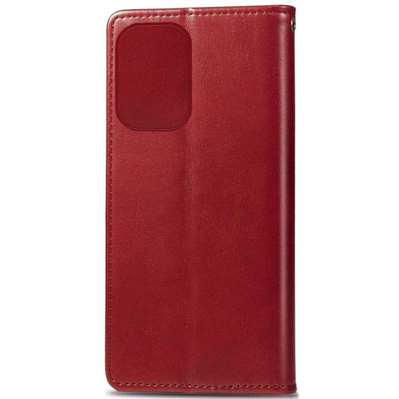 Шкіряний чохол-книжка GETMAN Gallant (PU) для Xiaomi Redmi 12 Червоний | Зображення 4