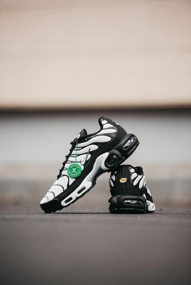 Кроссовки N-ike Air Max TN Black/White | кеды мужские 42 - 26,5 см | Зображення 1