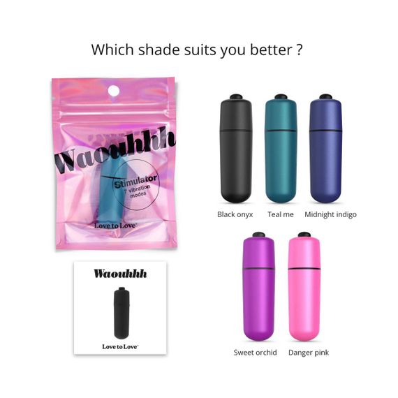 Вибропуля Love To Love WAOUHHH - TEAL ME, 7 режимов, на батарейках sexstyle | Зображення 4