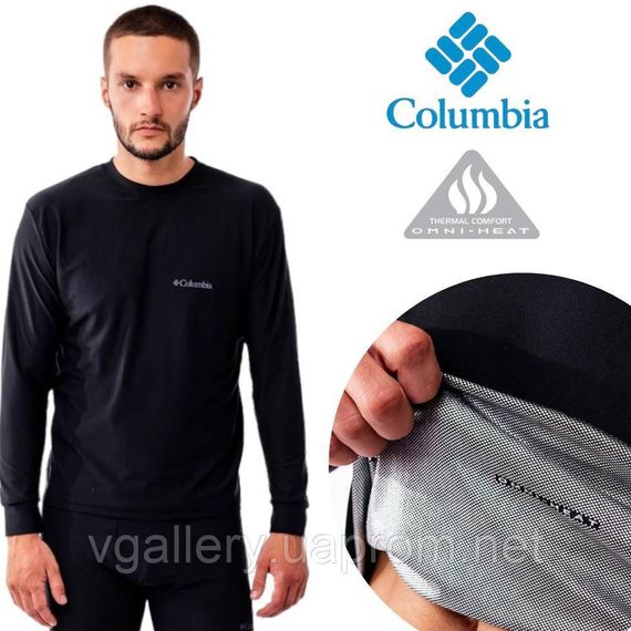 Термобілизна Columbia чоловіча чорна OMNI-HEAT