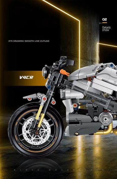 Конструктор LEGO технік мотоцикл Harley-Davidson в масштабі 1:8 642 деталей | Зображення 9