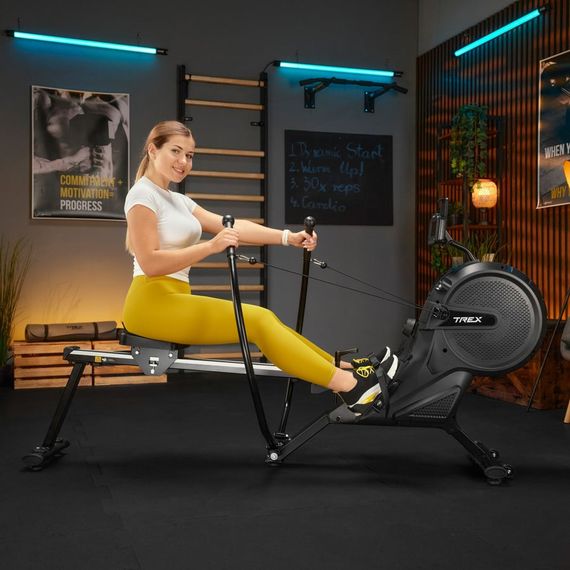 Гребний тренажер Trex Sport APRON TX-880RM аеромагнітний чорний | Зображення 3