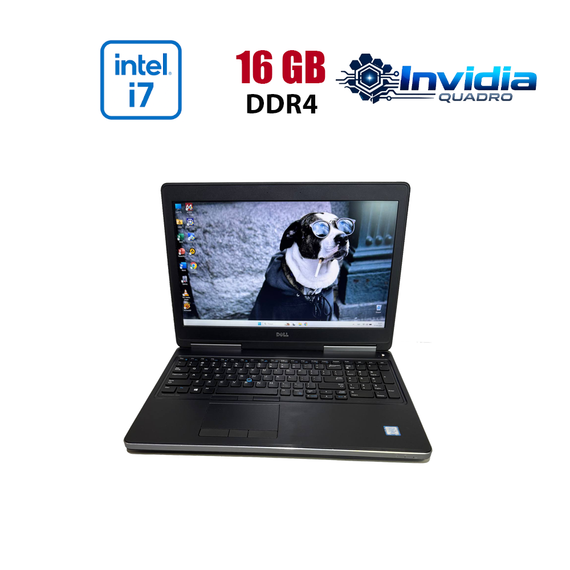 Мобильная рабочая станция Dell Precision 7520 / 15.6" (1920x1080) IPS / Intel Core i7-7820HQ (4 (8) ядра по 2.9 - 3.9 GHz) / 16 GB DDR4 / 256 GB SSD / nVidia Quadro M1200, 4 GB GDDR5, 128-bit / NoWebCam б/у