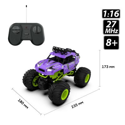 Радиоуправляемая игрушка Sulong Toys Bigfoot Off-road - Violet (1:16, 27 МГц (MHz)) (SL-358RHV) | Зображення 6