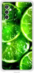 Чохол на Samsung Galaxy M52 M526B Зелені часточки лимона "852sp-2490-2448"