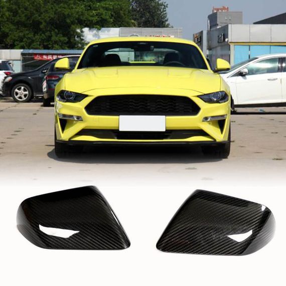 Накладки на дзеркала (Карбон) для Ford Mustang 2024- рр