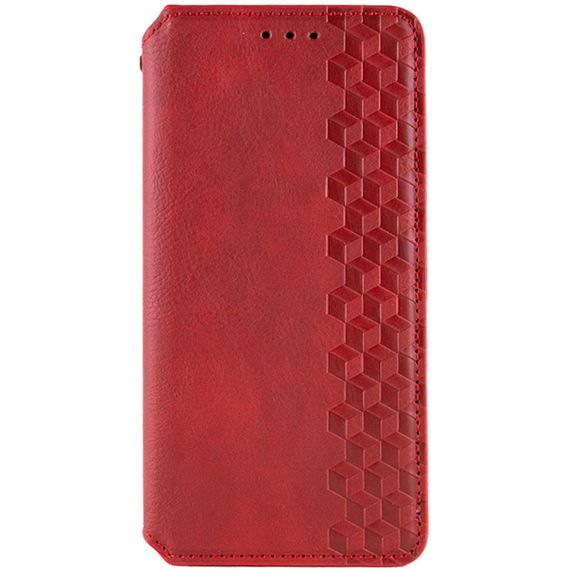 Шкіряний чохол-книжка GETMAN Cubic (PU) для Xiaomi Redmi 13C / Poco C65 Червоний