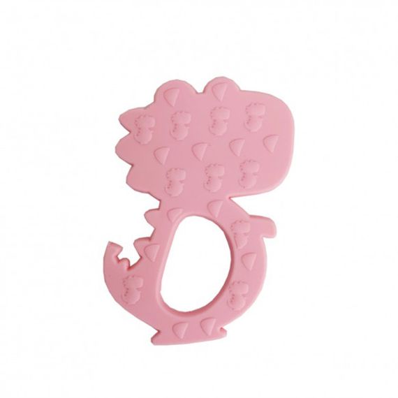 Силіконовий прорізувач "Діно" MGZ-0415(Pink) | Зображення 1