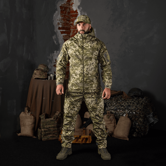 Куртка CM Stalker SoftShell Піксель (7379), XXL | Зображення 1