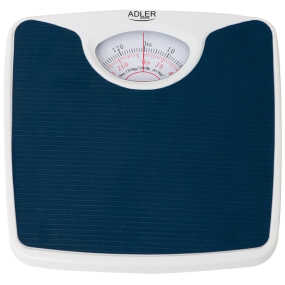 Ваги підлогові механічні Adler AD 8151 сині до 130 кг з класичною аналоговою шкалою
