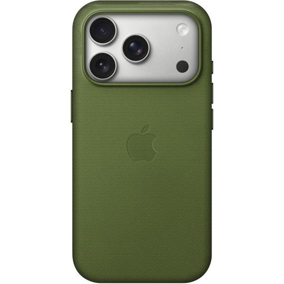 Тканинний чохол TechWoven (AAA) with MagSafe and Animation для Apple iPhone 17 Pro (6.3") Green
